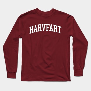 Harvfart Funny Harvard Fart Ivy League University Long Sleeve T-Shirt